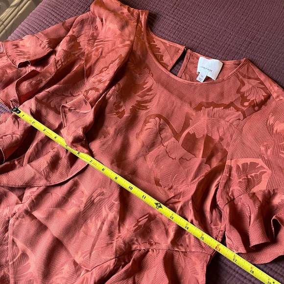 Cinq a Sept Rust Ruffle Top - Picture 7 of 7